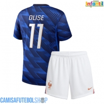 Camisa de time de futebol França Michael Olise #11 Replicas 1º Equipamento Infantil Mundo 2026 Manga Curta (+ Calças curtas)